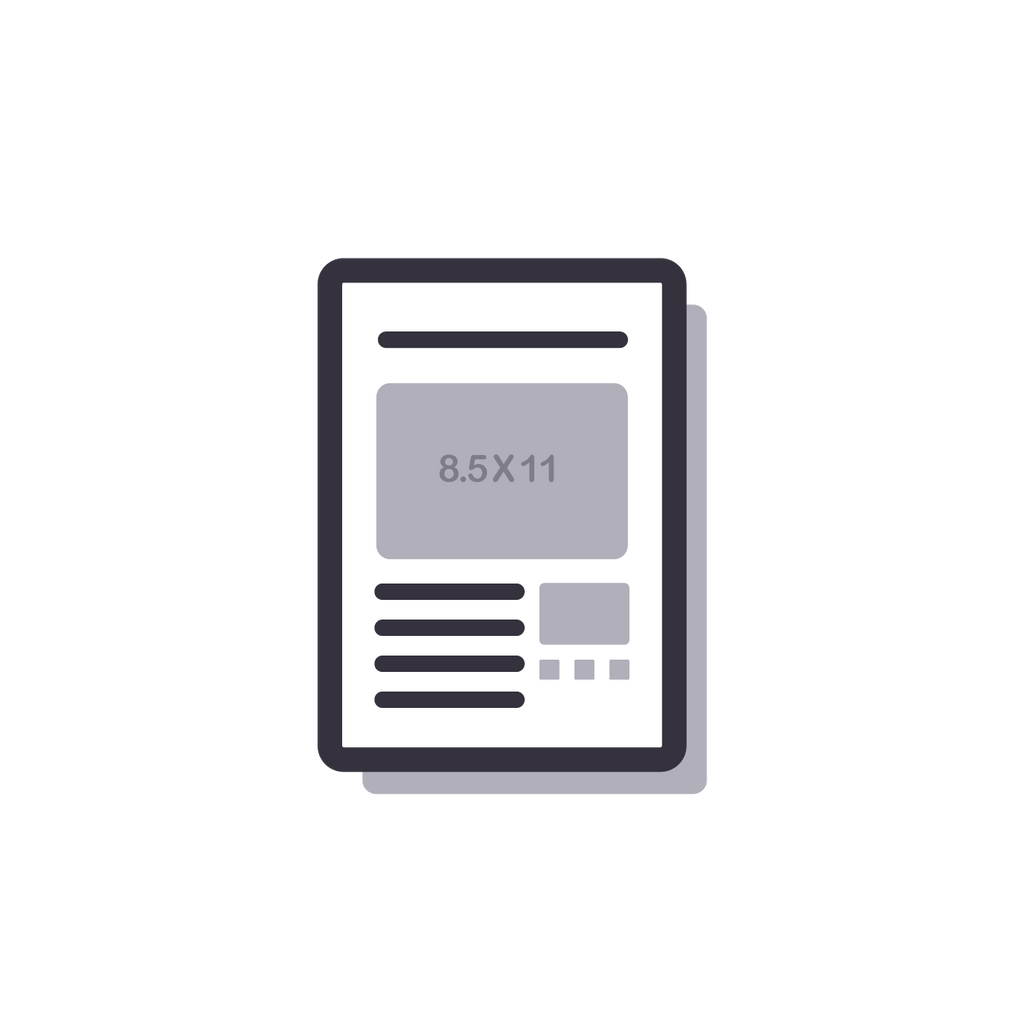 Dépliants, 8.5" X 11"