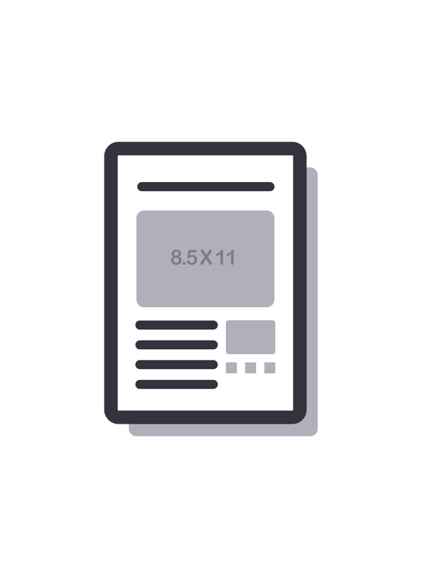 Dépliants, 8.5" X 11"